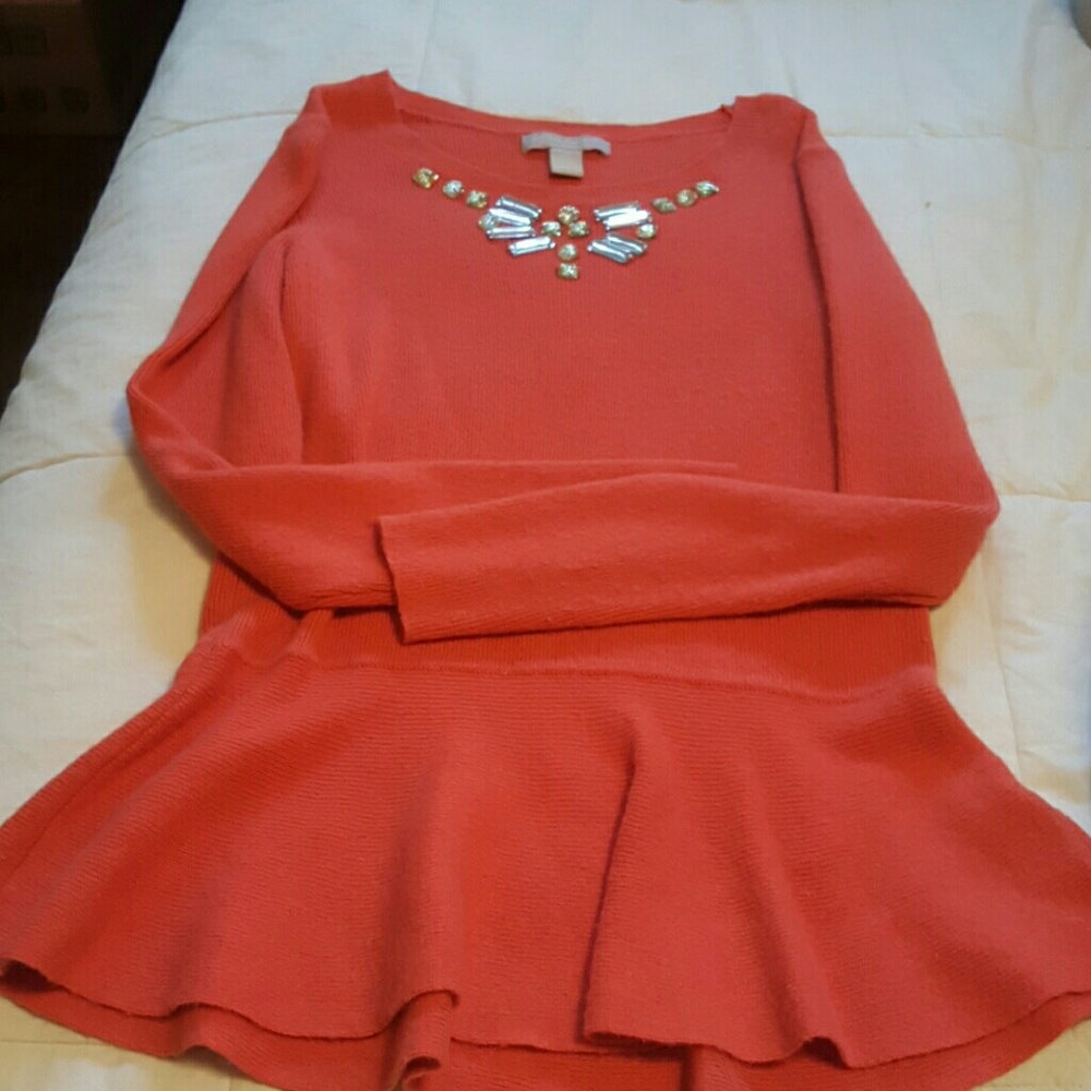 Banana Republic Coral cashmere sweater